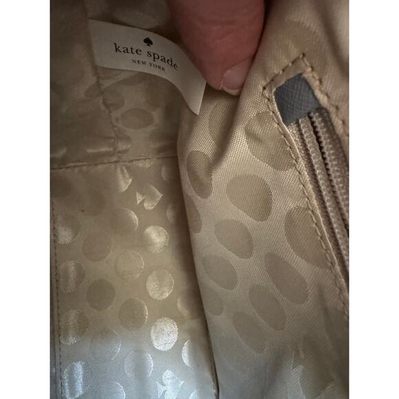 Kate Spade 2 tone leather satchel with crossbody strap - Picture 5 of 6